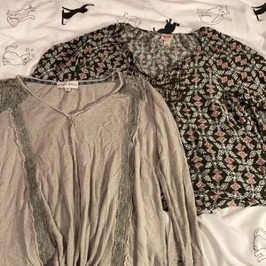Two target shirts! Long sleeve- like new!